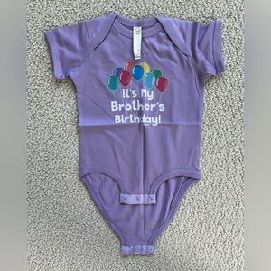 Rabbit Skins Purple Birthday Bodysuit